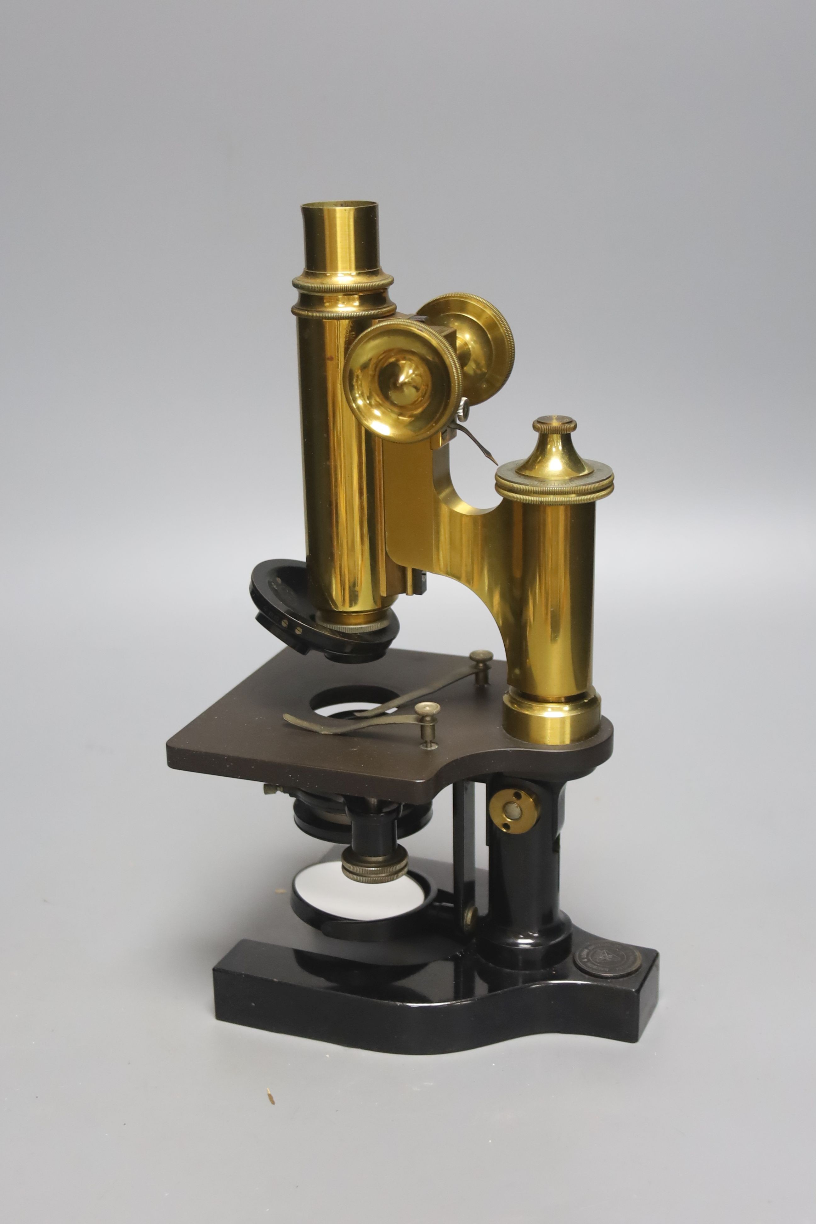 Bausch & Lomb microscope in mahogany case